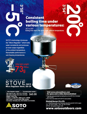 Soto OD-1R Hiking Stove - Seven Horizons