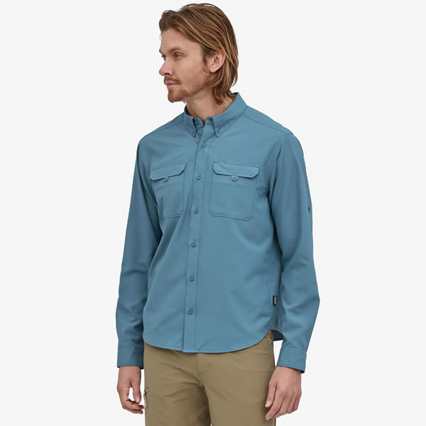 Patagonia Men s Long Sleeve Self Guided Hike Shirt 50 UPF Seven Horizons