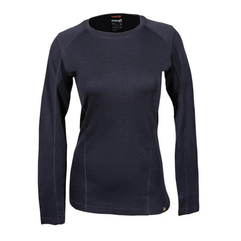 Point6 Women's Base Layer Long Sleeve Mid-Weight Crew Neck Merino Thermal Top