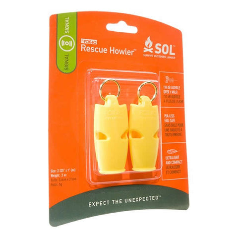 AMK SOL Fox 40 Rescue Howler Whistle - 2 pack