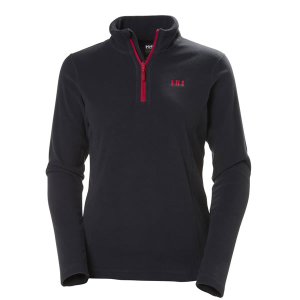 Helly Hansen Women's Daybreaker 1/2 Zip Polartec Fleece Top Navy front view