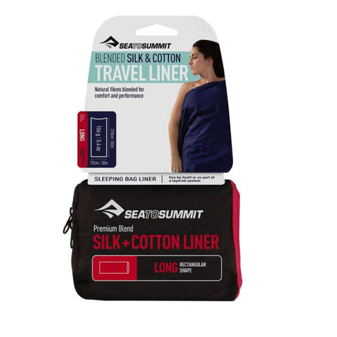 Sea to Summit Premium Blend Silk and Cotton Travel Liner (Long)