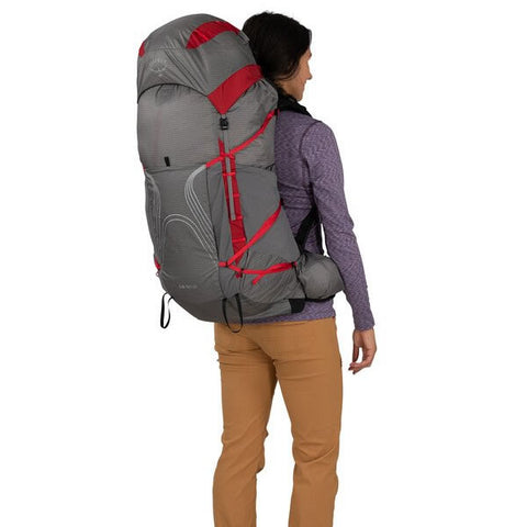 Osprey Eja Pro womens through hiking backpack in use rear view