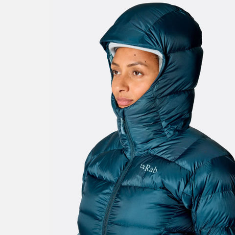 Rab Women's Neutrino Pro Down Alpine Summit Jacket 800 Fill Power-QDB-86