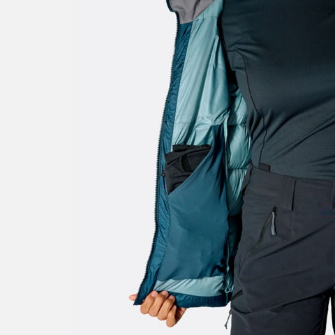 Rab Women's Neutrino Pro Down Alpine Summit Jacket 800 Fill Power-QDB-86