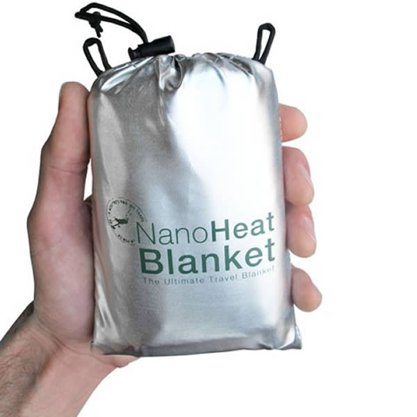 AMK SOL Nano Heat Blanket in palm of hand