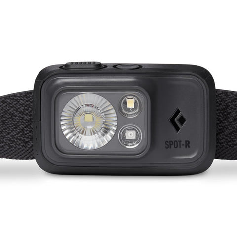 Black Diamond Spot 400 lumens rechargeable waterproof head lamp torch front view