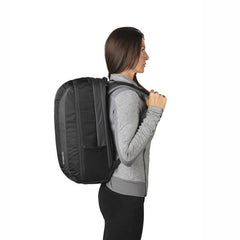Gregory Border 35 Litre Carry On Backpack with Laptop and Tablet Sleeve in use side view