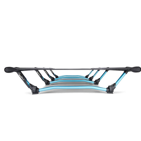 Helinox Cot Max Convertible lightweight compact camp stretcher end view