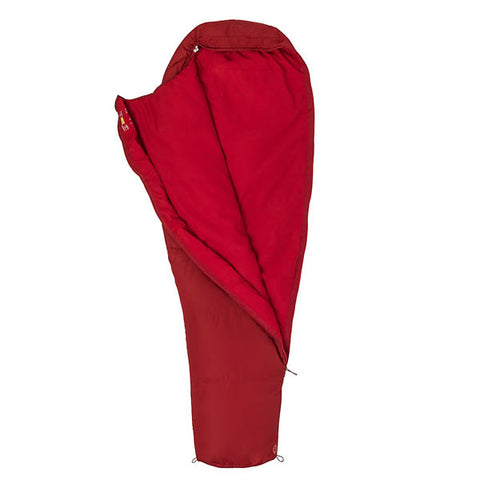 Marmot Nanowave 45 Long Brick Red unzipped