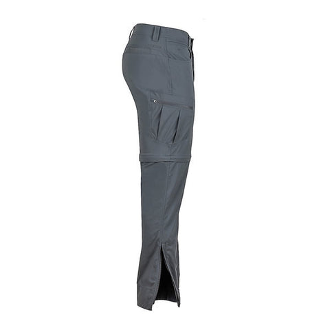 Marmot Men's Transcend Convertible Travel and Hike Pants side View Slate Grey