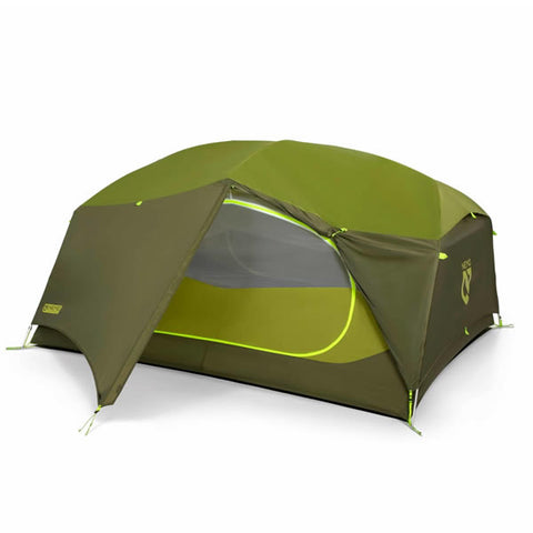 Nemo Aurora 3P: 3 Person Hiking / Backpacking Tent with Footprint (Nova Green Colour)