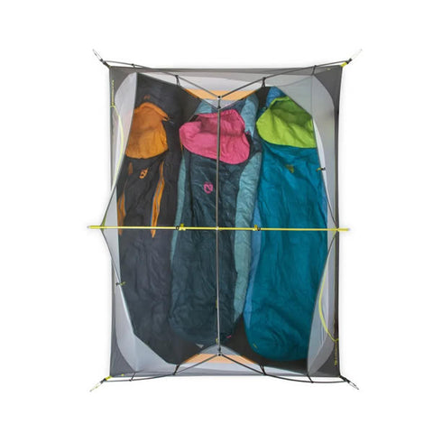 Nemo Dagger 3 Person Hiking Tent top view canopy