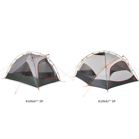 Nemo Kunai 3 Person 3/4 Season Hiking Backpacking Tent 2p next to 3P