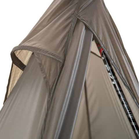 Nemo Spike 1 Person Ultralight Hiking Tent no floor internal view