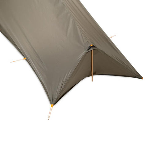 Nemo Spike 1 Person Ultralight Hiking Tent no floor end view