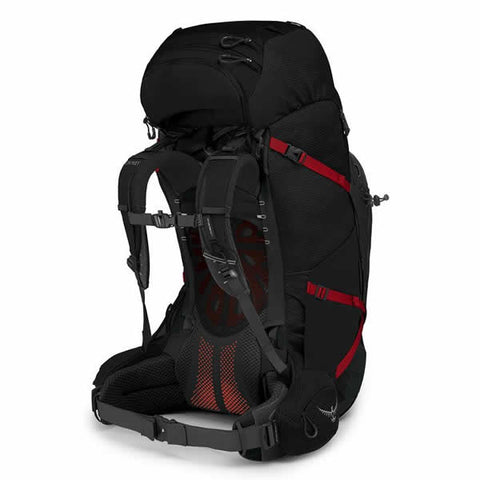 Osprey Aether Plus Men's Hiking Mountaineering Backpack Black harness