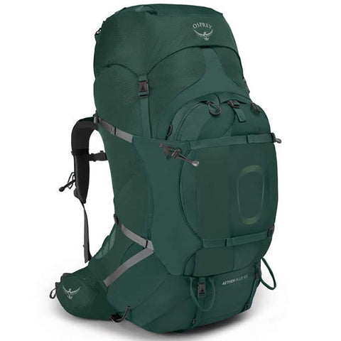 Osprey Aether Plus 100 Litre Men's Hiking Backpack Axo Green