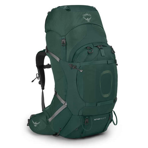 Osprey Aether Plus 85 Litre Men's Hiking Backpack Axo Green