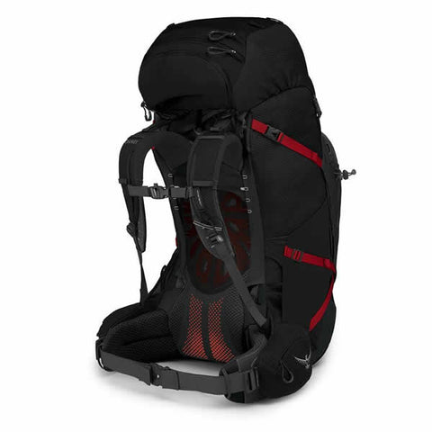 Osprey Aether Plus 85 Litre Men's Hiking Backpack Black harness