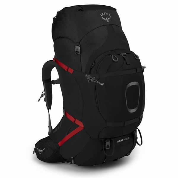 Osprey Aether Plus 85 Litre Men's Hiking Backpack Black