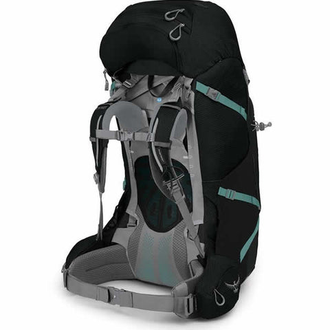 Osprey Ariel Plus 85 Litre Women's Hiking Expedition Mountaineering Backpack black harness