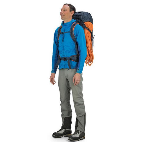 Osprey Mutant 52 Litre Climbing Mountaineering backpack in use front view