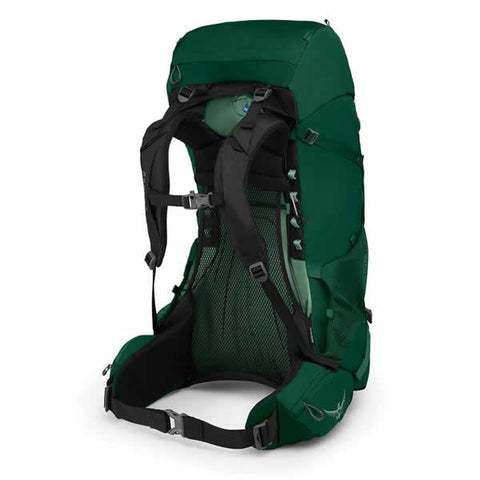 Osprey Rook 60 Litre Men's Hiking Backpack Mallard Green harness