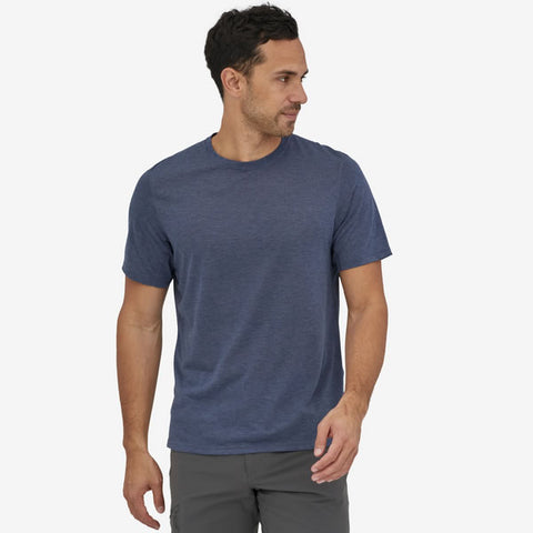 Patagonia Men's Cap Cool Trail Quick Dry Adventure T-shirt in use