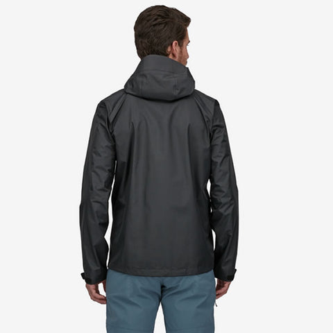 Patagonia Mens Torrentshell 3 layer jacket in use rear view