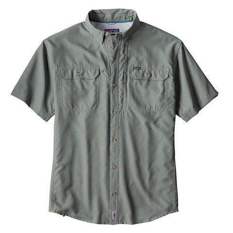 Patagonia Men's Sol Patrol II short sleeve fishing and travel shirt hemlock green