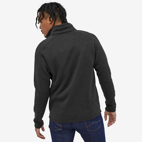 Patagonia Men's Better Sweater Fleece Jacket Black in use rear view