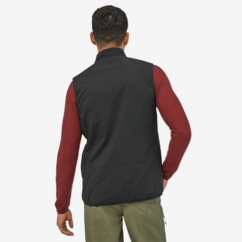 Patagonia Men's Nano Air Vest in use rear view black