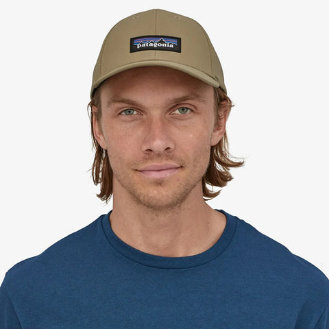 Patagonia Men's P-6 Logo Channel Watcher Cap in use front view