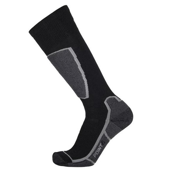 Point6 Ski Medium OTC Merino Sock Black