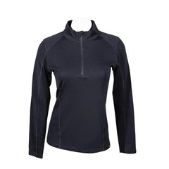 Point6 Women's Quarter Zip LS Merino Crew Thermal Top front view