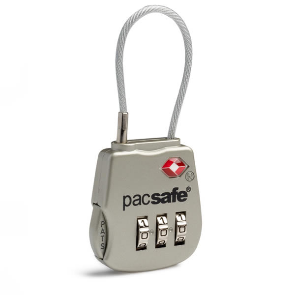 Pacsafe Prosafe TSA 3 Dial Cable Lock - Seven Horizons