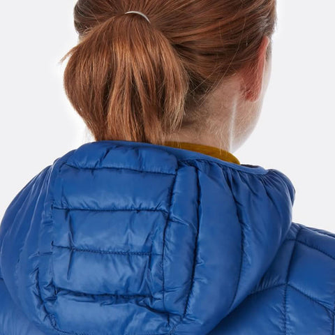 Rab Women's Nimbus Insulated Synthetic Jacket rear view showing hood