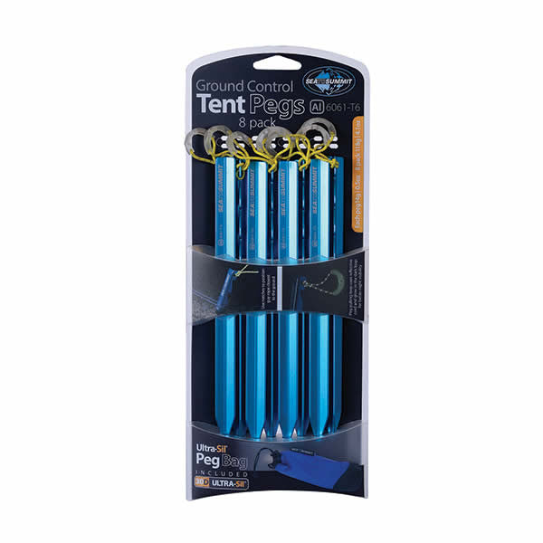 Sea to Summit Ground Control Lightweight Tent Pegs (8 Pack) - Seven Horizons