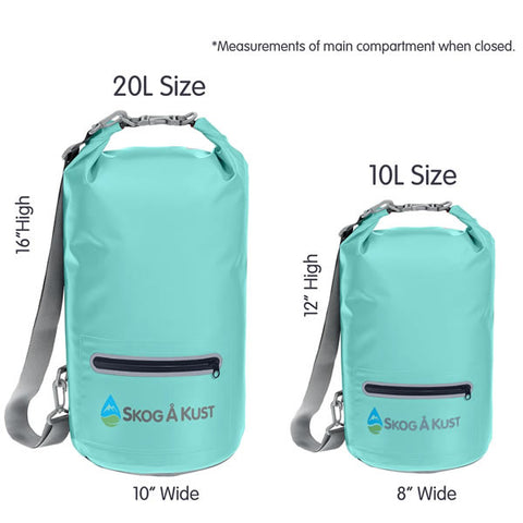 Skog A Kust Waterproof Dry Bag 20 Litre Size Comparison and Dimensions