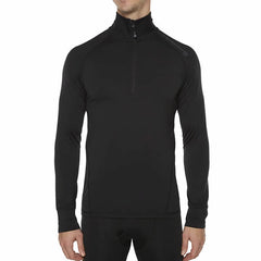 Vigilante Cellular Quarter Zip Jersey Black Greystone Front View