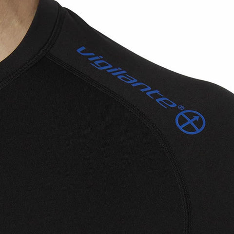 Vigilante Mens Cisco Thermal Top Black Norseman reflective logo on front