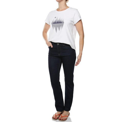 Vigilante Womens Gatechanger Travel Jeans in use front view