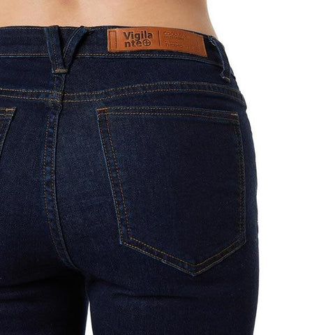 Vigilante Womens Gatechanger Travel Jeans rear view in use