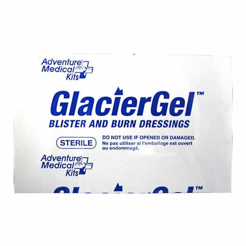 AMK Glacier Gel Blister and Burn Dressings contents