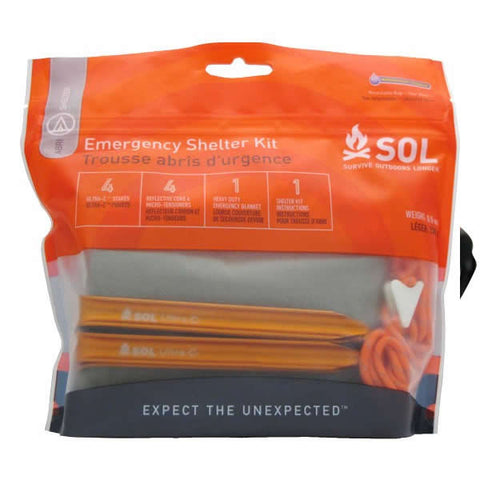 AMK SOL Emergency Shelter Kit - Blanket, stakes, guys