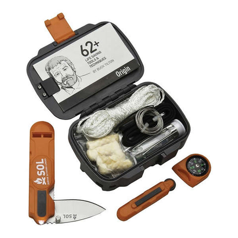 AMK SOL Origin Multi Survival Kit with knife and compass