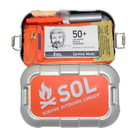 AMK SOL Traverse Multi Survival Tool Kit Lid open