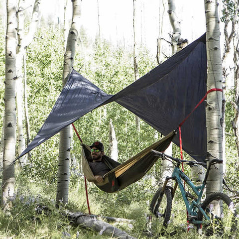 Grand Trunk All Purpose Hammock Rainfly over hammock