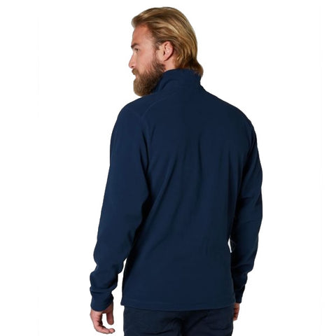 Helly Hansen Men's Polartec 100 Full Zip Jacket rear view evening blue in use